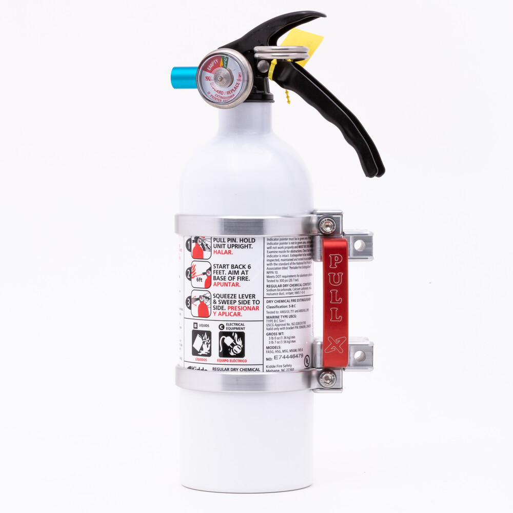 Axia Quick Release Mount Silver W/2 LB. Kidde Extinguisher