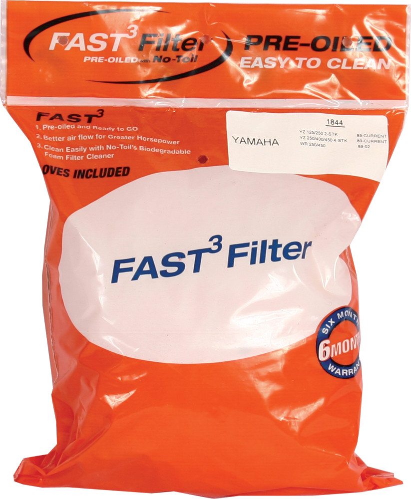 No Toil Pre Oiled Air Filter Yamaha WR250F / WR450F / YZ250F / FX / YZ450F / FX 2014-2019