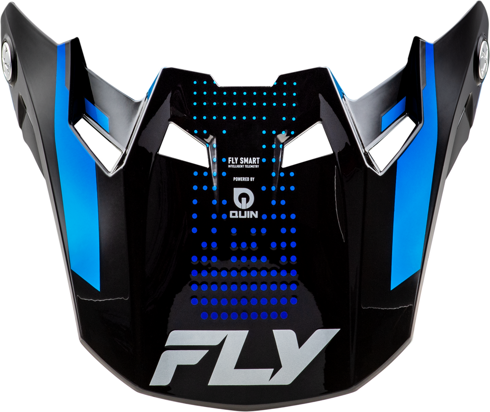Fly Racing 2025 Formula S Visor — Black Carbon/Blue