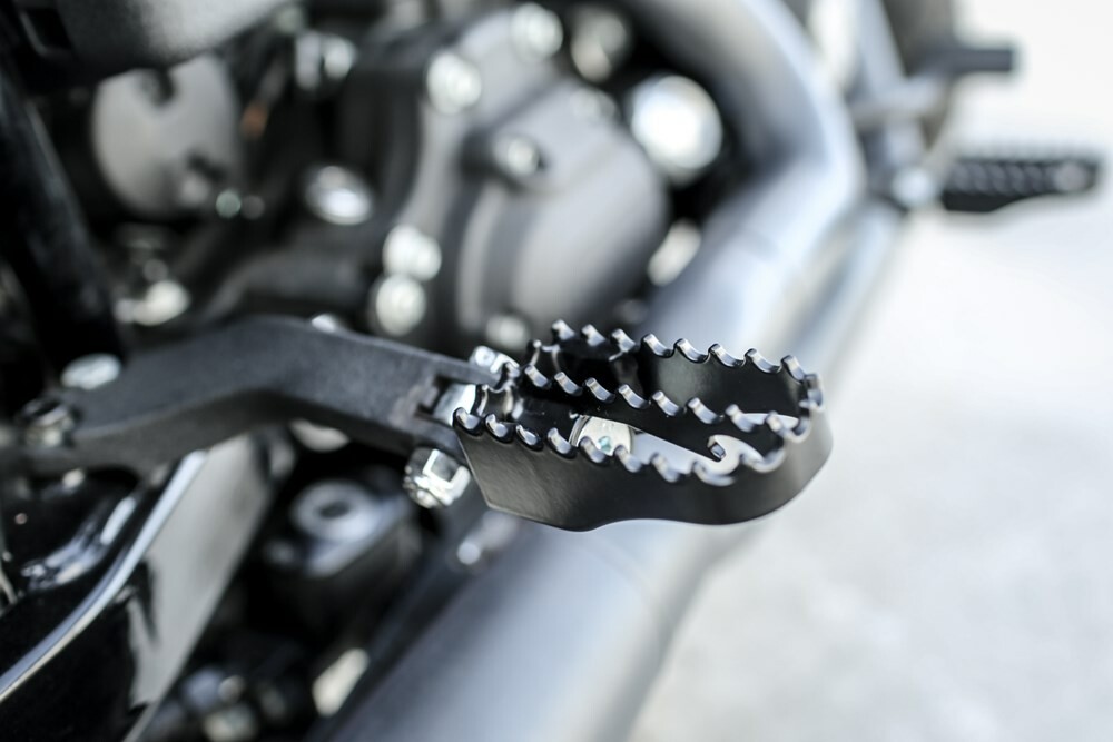 BURLY BRAND MX STYLE M8 PASS FOOTPEGS BLACK