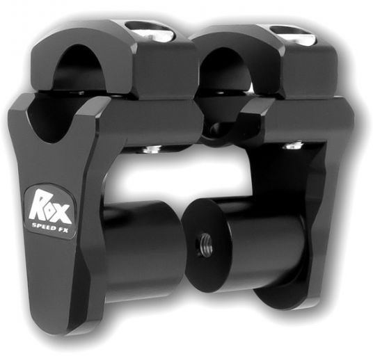 ROX HANDLEBAR PIVOTING RISER 1-3/4"X1-1/8"X1-1/8" BLACK