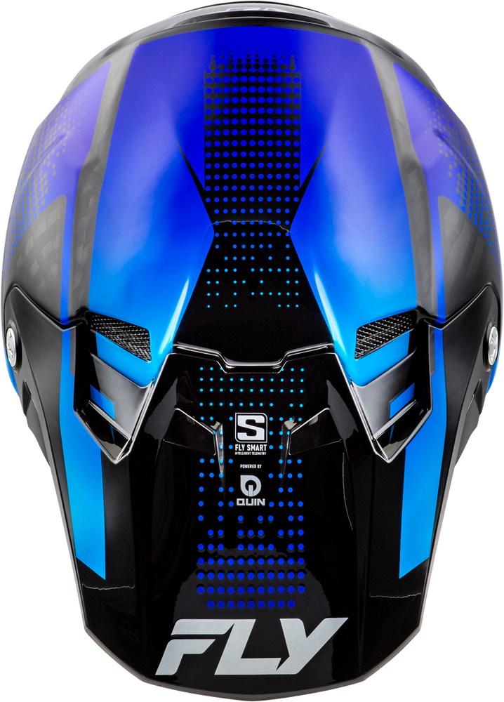 FLY RACING FORMULA S CARBON PROTOCOL HLMT BLACK CARBON/BLUE LG