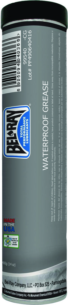 BEL-RAY WATERPROOF GREASE 14OZ CARTRIDGE