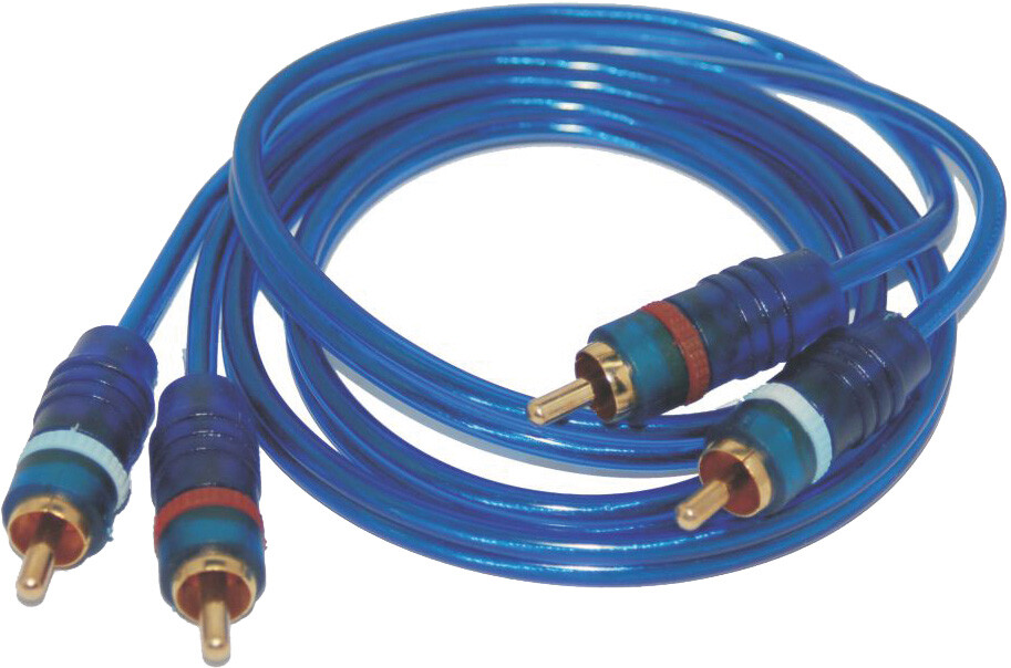 NAMZ CUSTOM CYCLE AMP POWER 3 RCA CABLE COPPER CONDUCTOR OXYGEN FREE CABLE
