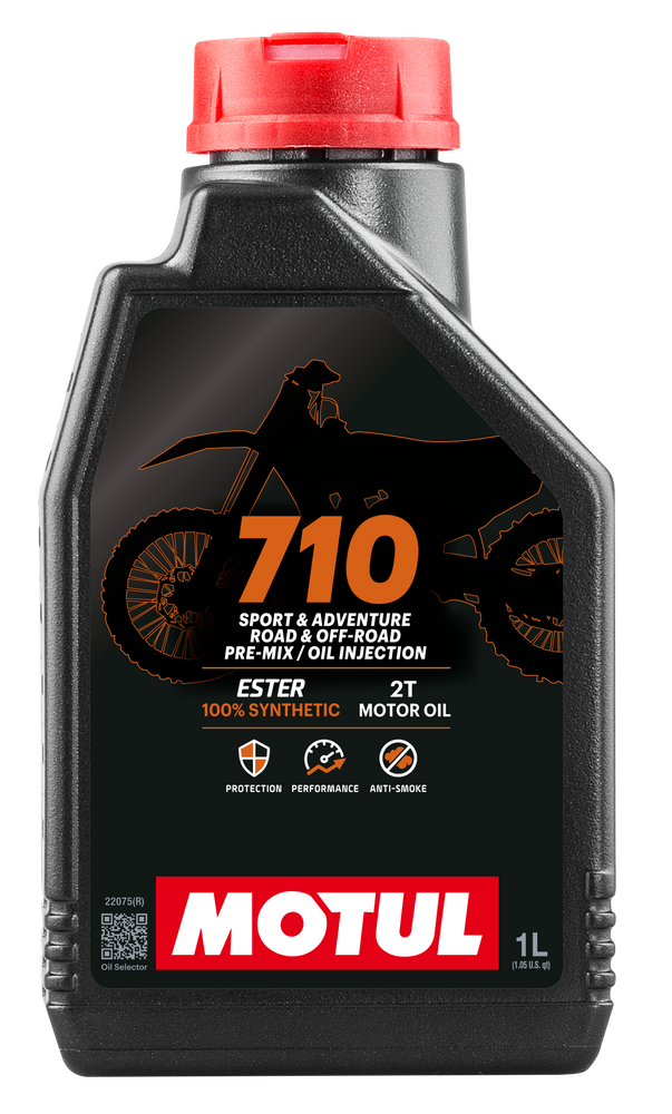 Motul 710 Racing Premix Oil 2t 1l 12/Case