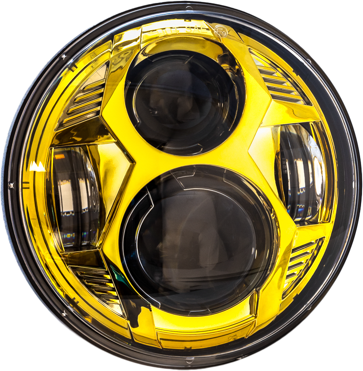 LETRIC LIGHTING CO 5.75" LED GOLD HEADLIGHT