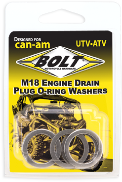Bolt Engine Drain Plug Washer M18x24 Aluminum  5pk