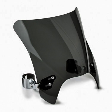 National Cycle Mohawk Windshield Dark Tint Chrome Hardware