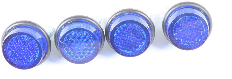 CHRIS PRODUCTS MINI-REFLECTORS BLUE 4/PK