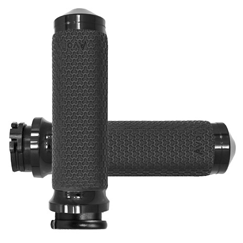 AVON CABLE THROTTLE MEMORY FOAM GRIP BLACK