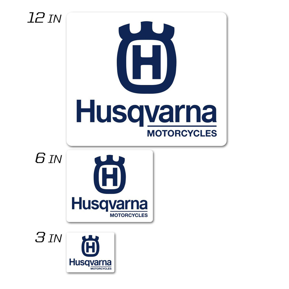 D-COR HUSQVARNA ICON DECAL 6" SQUARE