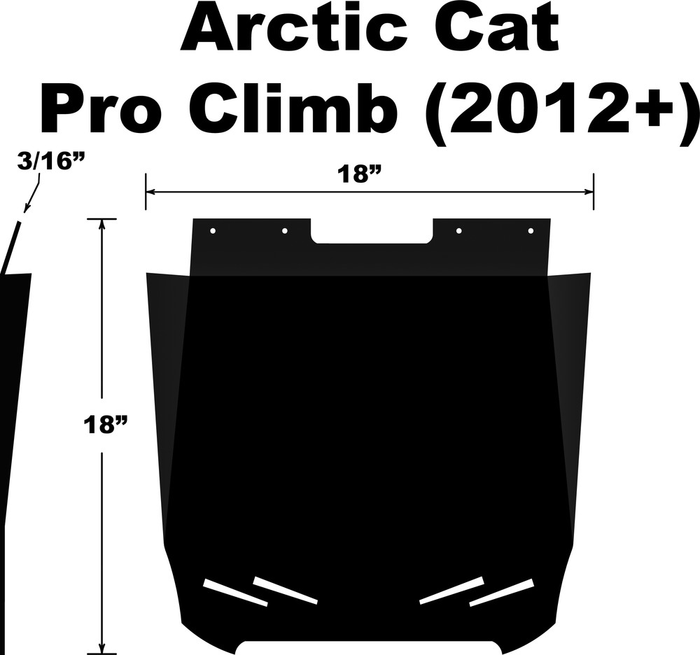 PDP SNOWFLAP  ARCTIC CAT PROCLIMB/M/HCR 2012+