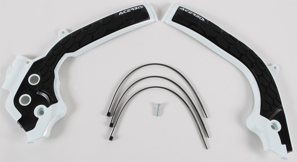 ACERBIS X-GRIP FRAME GUARD WHITE/BLACK