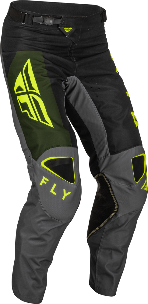 KINETIC JET PANTS BLACK/OLIVE GREEN/HI-VIS SZ 28