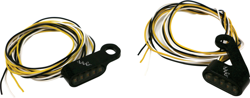 SWITCHBACK LED TURN SIGNAL BLACK  WHITE RUN/AMBER TURN