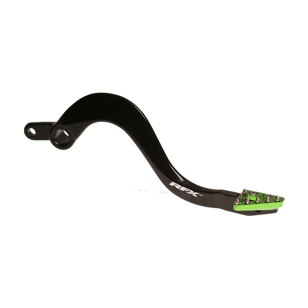 Rfx Rear Brake Pedal Green Solid-Tip Kaw