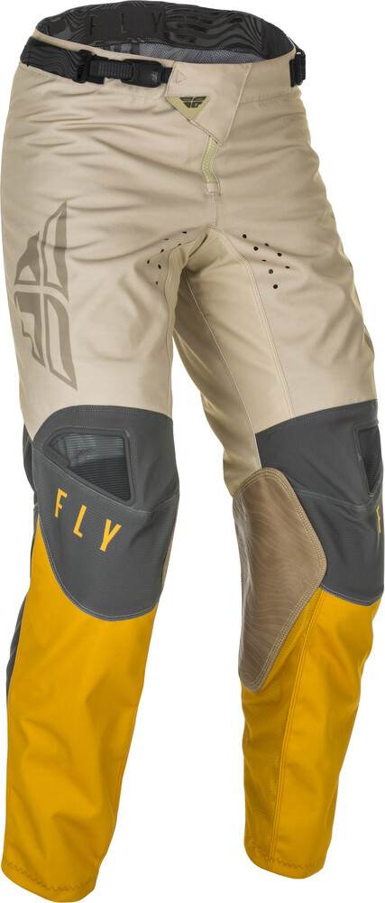 Fly Racing Kinetic K121 Pants (Mustard/Stone/Grey, 20) – Durable & Flexible