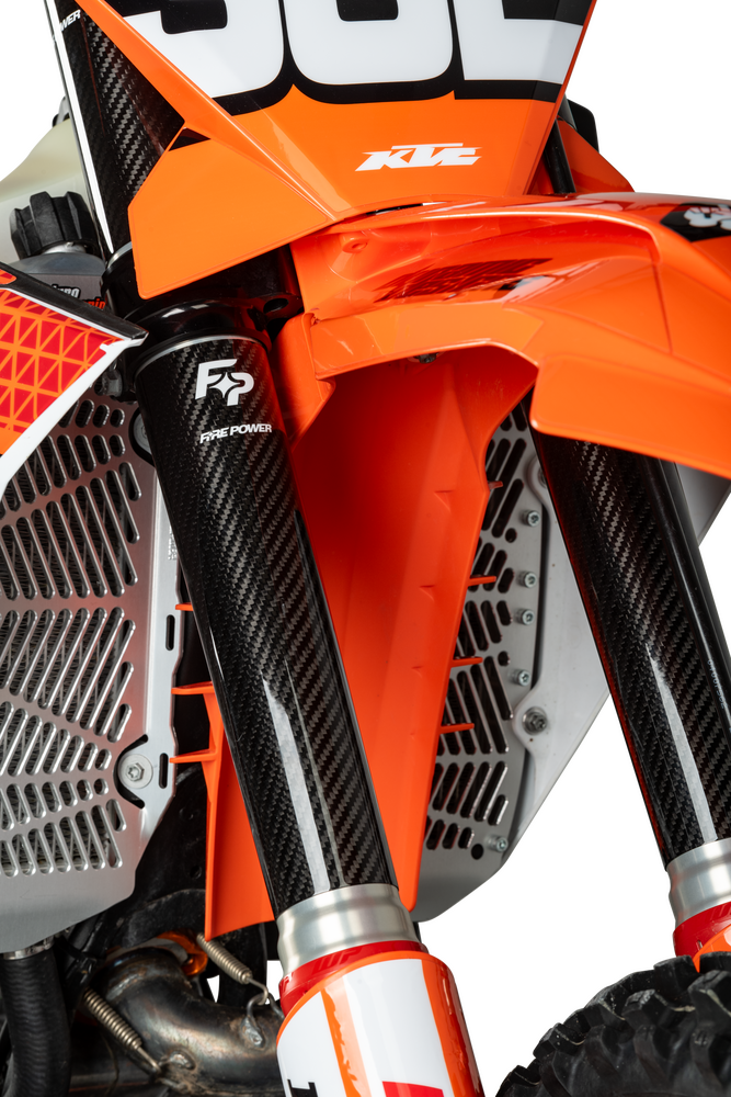 FIRE POWER CARBON FIBER FORK SHIELD LOWER 52 MM X 260 MM