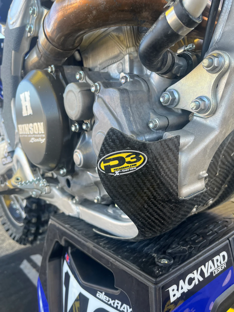 P3 Carbon Fiber Skid Plate Yamaha YZ250F / YZ450F 2023-2025