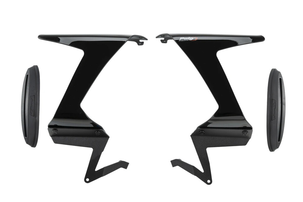 RACE SIDE SPOILERS BLACK KAW