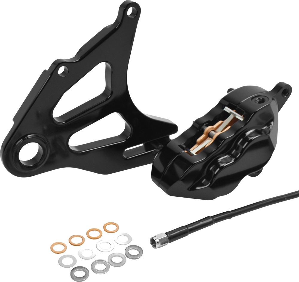 4 PIST REAR CALIPER KIT BLACK ST 18-UP