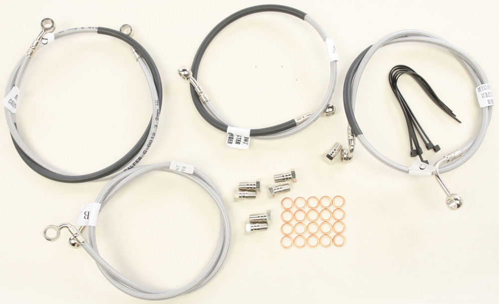 GALFER 2 LINE FRONT BRAKELINE KIT