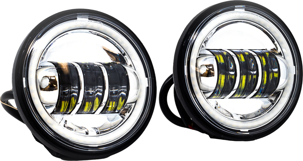 4.5" PASSING LAMPS CHROME HALO INDIAN