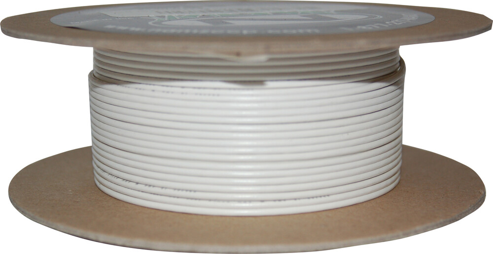 Namz Custom Cycle 100' Spool 20-Gauge Wire (White)