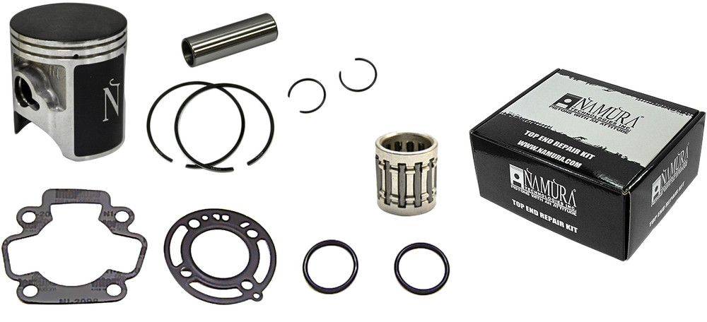 NAMURA TOP END KIT NIKASIL CYL 44.46/+0.01 8.4:1 KAW/SUZ