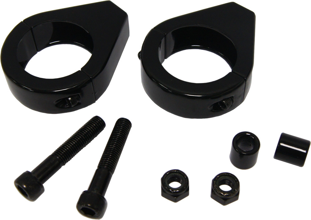 Harddrive Turnsignal Clamps 41mm Pr Black