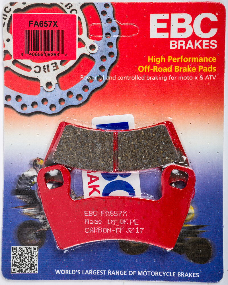 EBC BRAKE PADS FA657X CARBON X SERIES