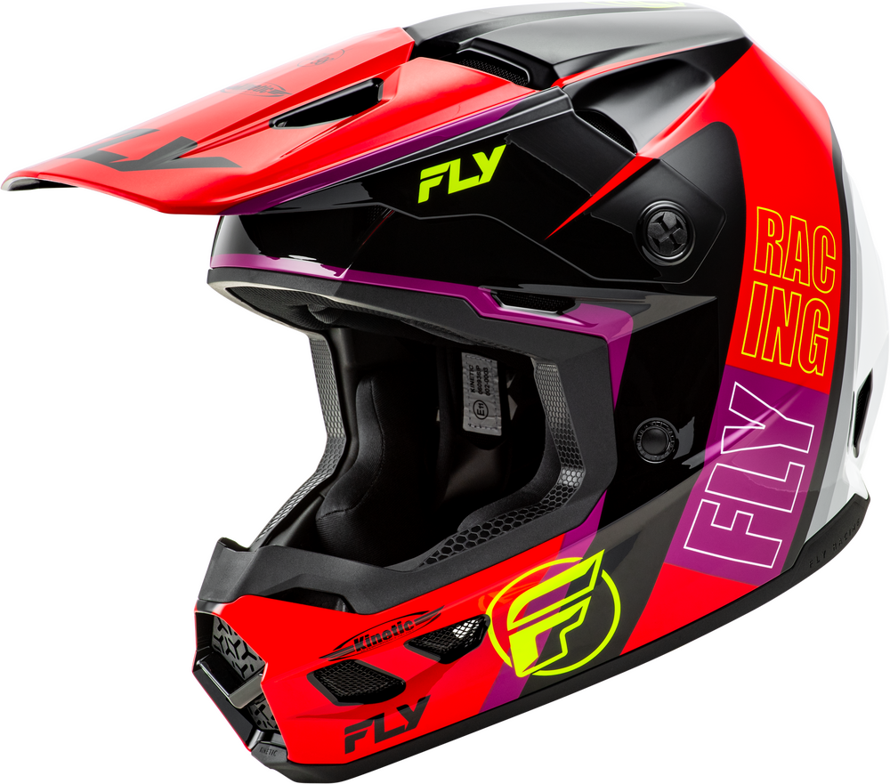 Fly Racing Kinetic Rally Helmet (2025) — Red/Black/White