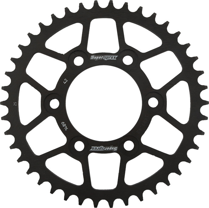 SUPERSPROX REAR SPROCKET STEEL 42T-525 BLK KAW