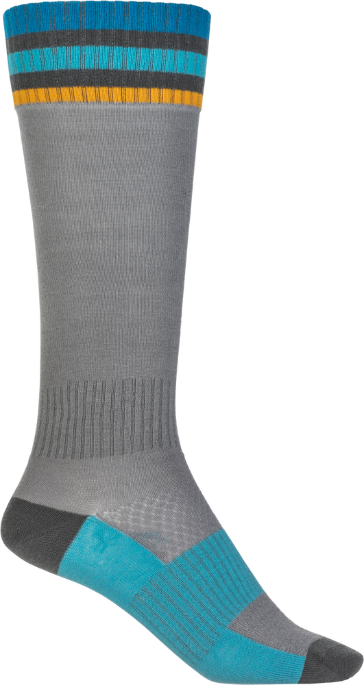 Fly Racing MX Socks Thin Grey LG/XL