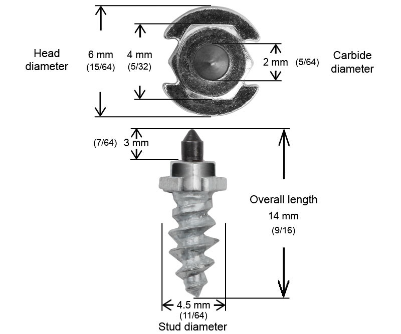 IGRIP 7/16"-11MM SHOULDER STUDS QTY 24