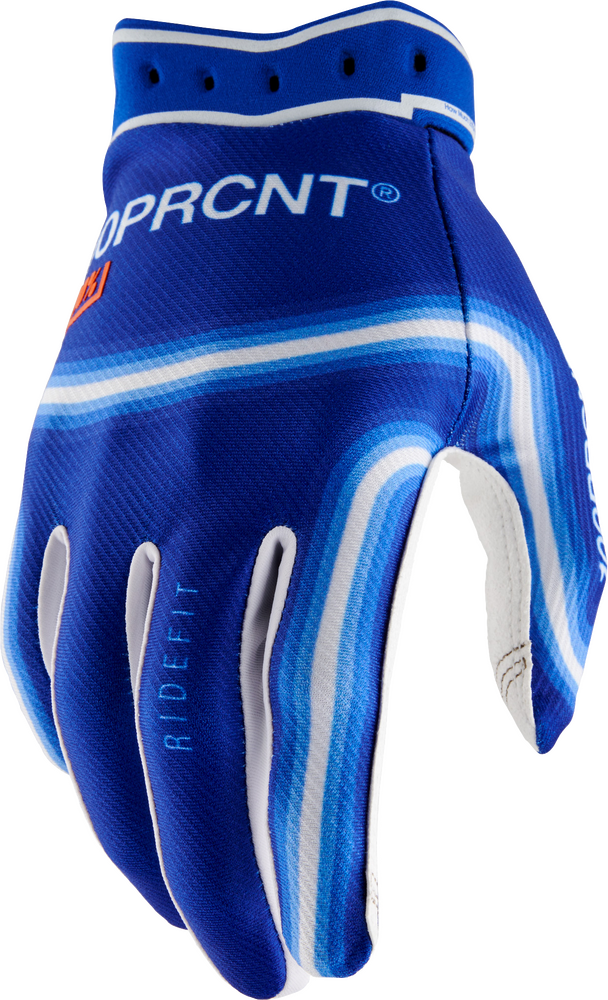 100-Percent RideFit Gloves — Electric Blue
