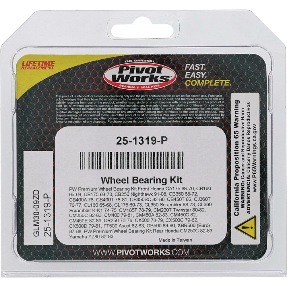 PIVOT WORKS WHEEL BEARING KIT PREMIUM