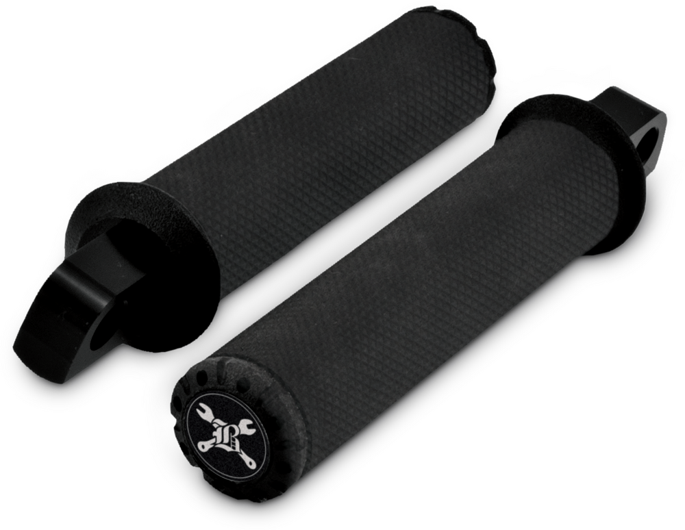 Burly Brand Hawk Footpeg Set Billet Black