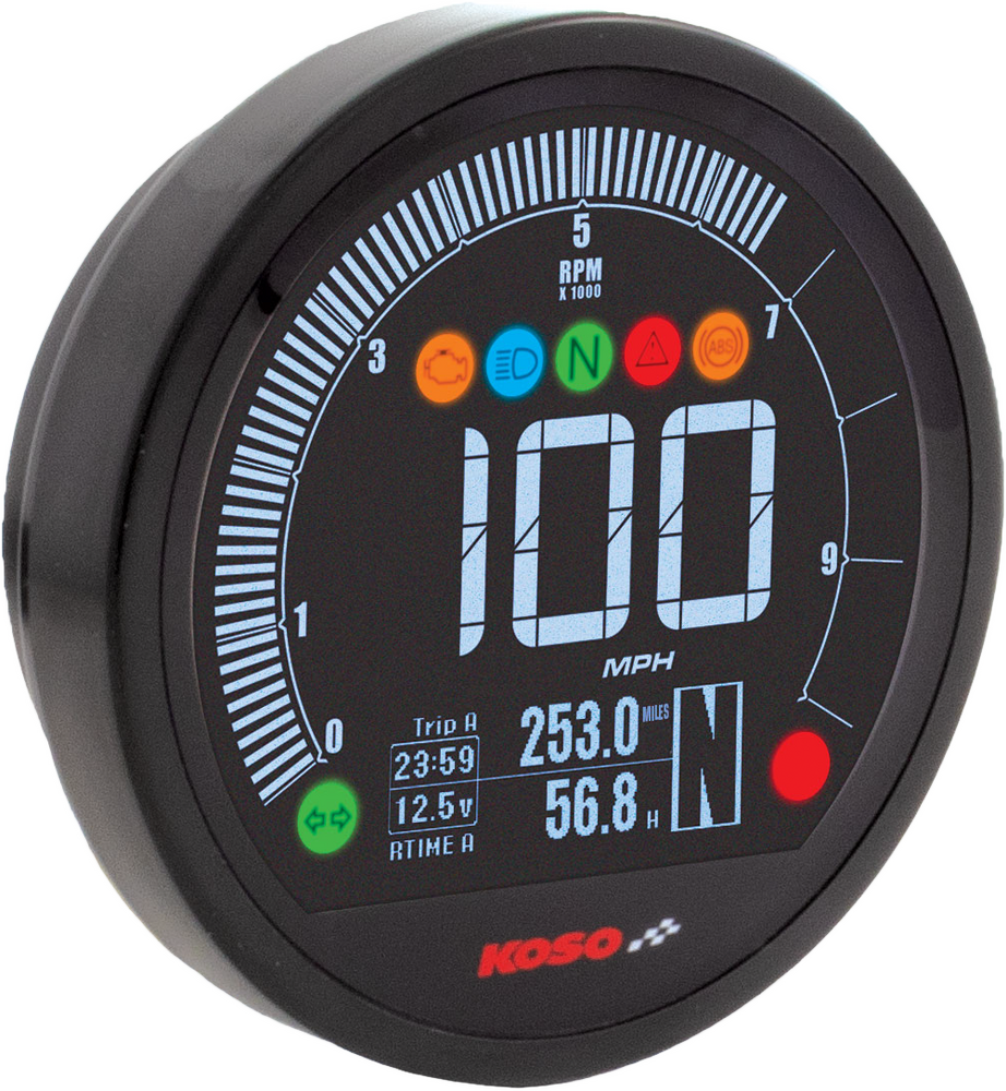KOSO DL-04 SPEEDO BLACK UNIVERSAL
