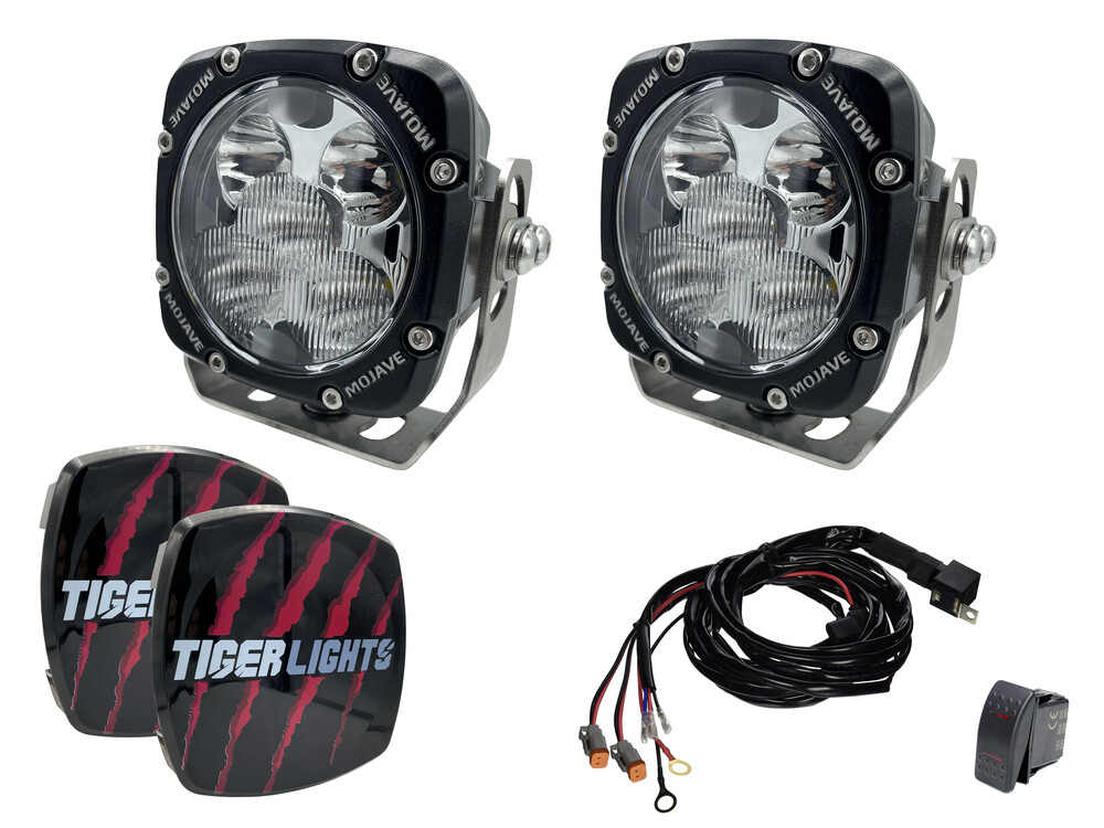 Tiger Lights Dual 4" Mojave 50 W LED Light Kit