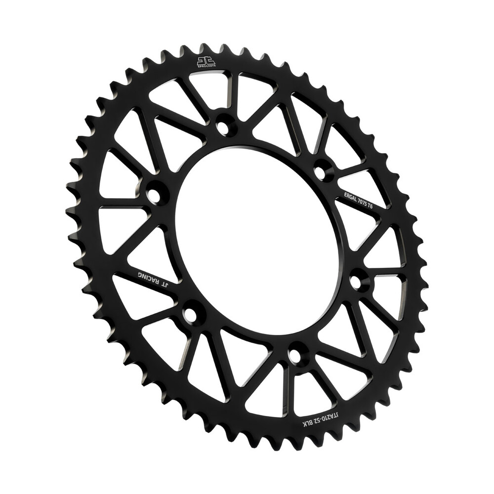 JT REAR RACELITE SPROCKET ALUM 52T-520 BLK BETA/HON