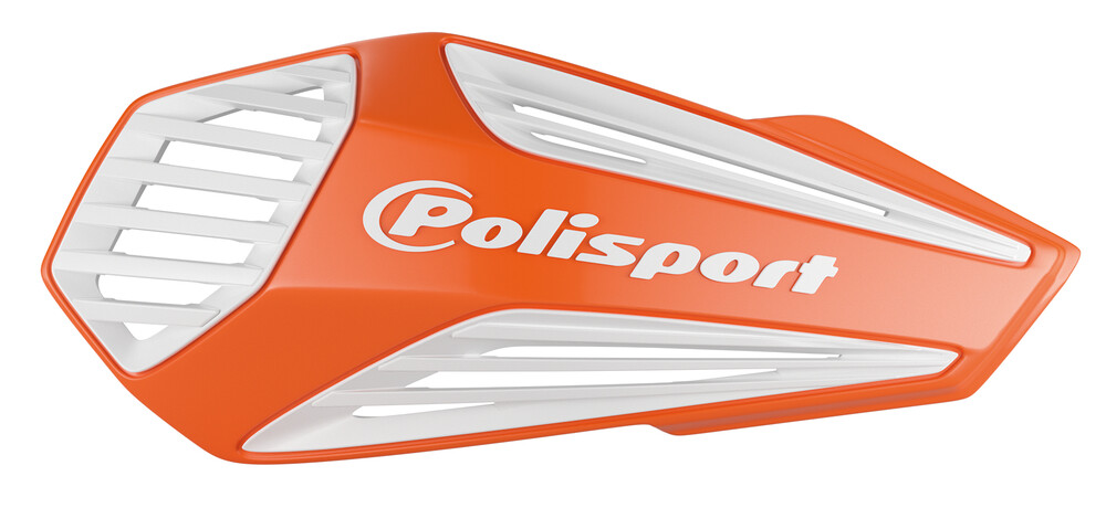 POLISPORT MX AIR HANDGUARDS ORANGE/WHITE