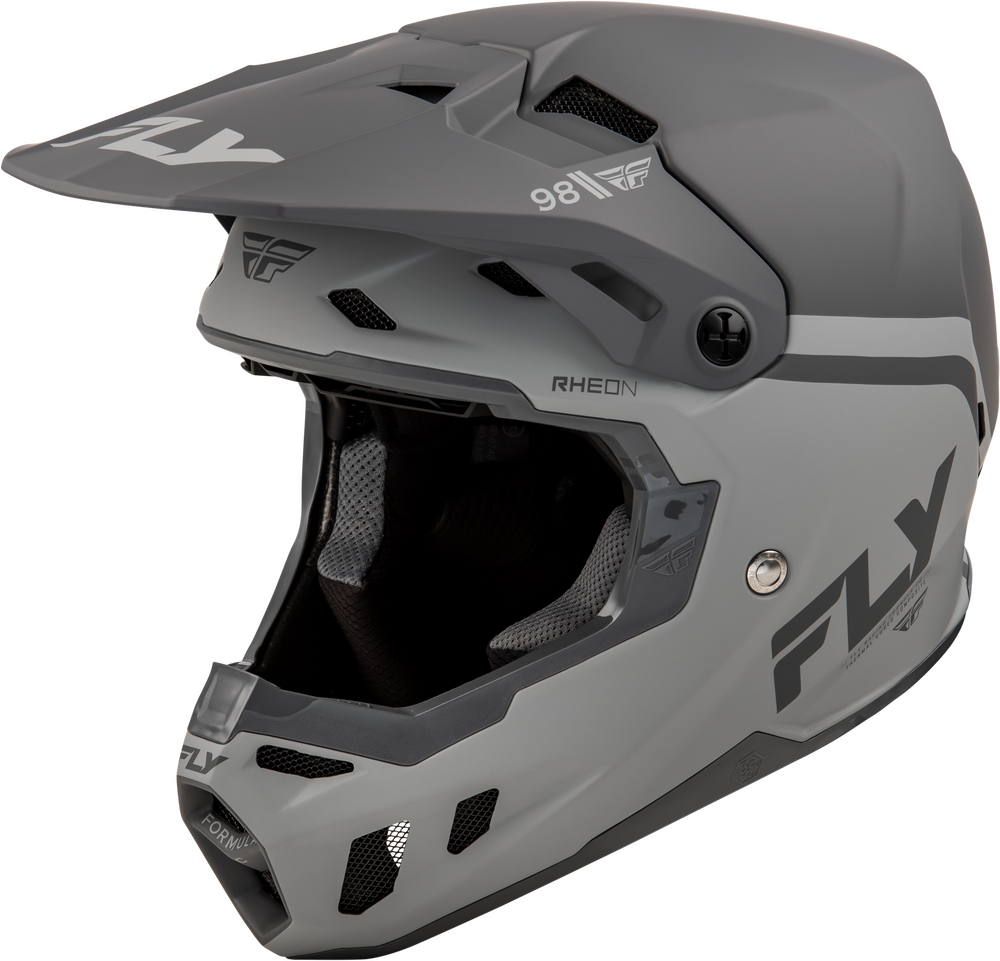 FLY RACING FORMULA CC OBJECTIVE HELMET MATTE BLACK/GREY XS