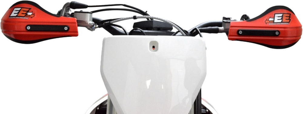 ENDURO ENGINEERING COMPOSITE MNT ROOST DEFLECTORS RED W/MOUNTING HARDWARE