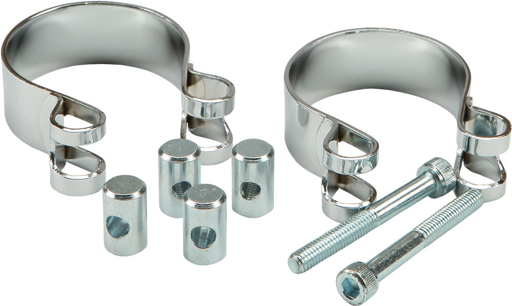 HARDDRIVE EXHAUST CLAMPS XL 48MM
