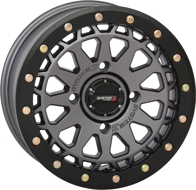 SYSTEM 3 SB6 BL WHEEL 15X7 4+3 (+10MM) 4/137 GUN METAL GREY