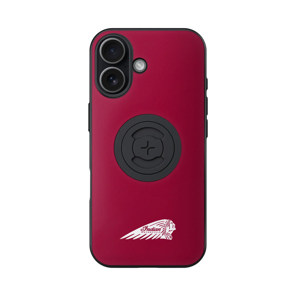 INDIAN PHONE CASE W/HEADDRESS IPHONE 17 RED W/LOGO