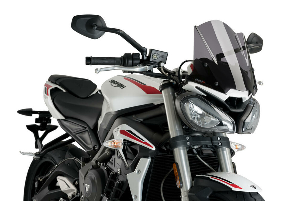 PUIG WINDSCREEN NAKED NEW GEN SPORT DARK SMOKE TRI