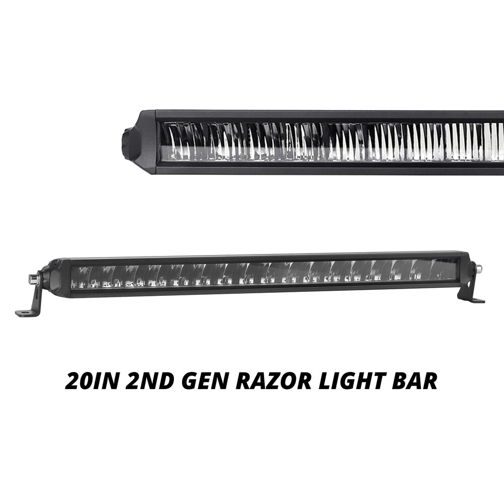 XK GLOW 20" RAZOR LIGHT BAR AUX HIGH BEAM WITHOUT HARNESS