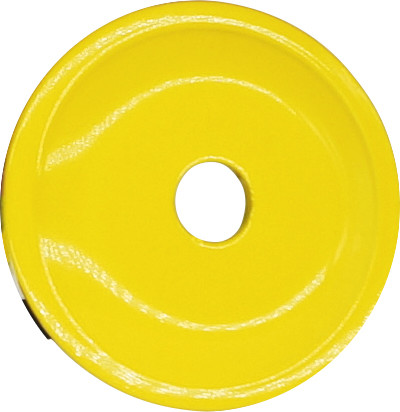 WOODYS ROUND GRAND DIGGER SUPPORT PLATES 48/PK YELLOW